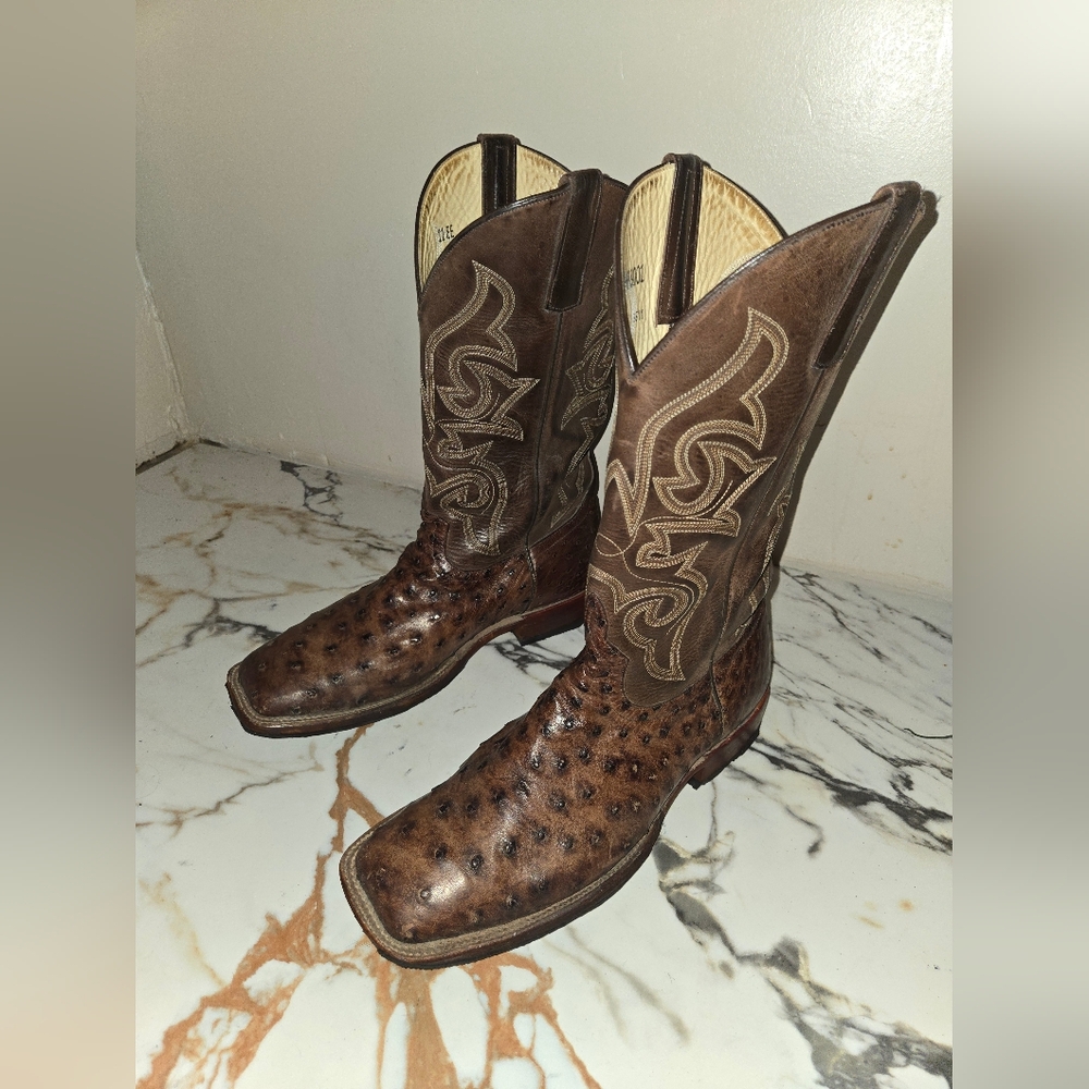 Horse Power Top Hand Collection Mens OSTRICH  boots, Size 11 EE, Asking $250.00